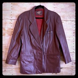 🍷AIGNER LEATHER JACKET🍷 Women’s size L